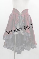 Ozz Croce / レースオーバースカート  赤 I-25-03-12-081-OO-SK-HD-ZI