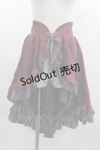 Ozz Croce / レースオーバースカート  赤 I-25-03-12-081-OO-SK-HD-ZI