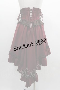 画像2: Ozz oneste / 薔薇刺繍ロングコルセット  赤 I-25-03-12-082-OO-ZA-HD-ZI