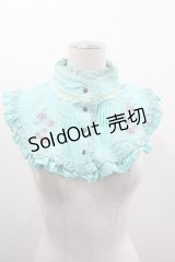 Ozz oneste / 桜刺繍ハイネックつけ襟  ミント I-25-03-12-092-OO-ZA-HD-ZI