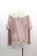 画像2: axes femme NOSTALGIE / レース襟付シフォンブラウス  ピンク I-25-03-12-010-AX-BL-HD-ZI (2)