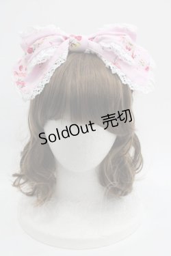 画像1: BABY,THE STARS SHINE BRIGHT / スローモーションブーケ〜あの日の私の想い〜柄　カチューシャ  ピンク I-25-03-12-105-BA-AC-HD-ZI