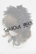 MARBLE / メッシュフリルヘッドドレス  黒 I-25-03-12-109-GO-AC-HD-ZI