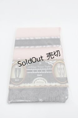 画像1: abilletage / corset tights busk  ブラック I-25-03-12-121-GO-ZA-HD-ZI