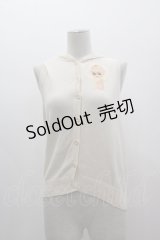 PINK HOUSE / キューピー刺繍ノースリーブベスト  アイボリー I-25-03-12-026-LO-TO-HD-ZI