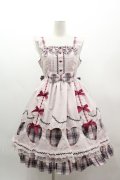 Angelic Pretty / Heartfulチェックジャンパースカート  ピンク I-25-03-12-033-AP-OP-HD-ZI