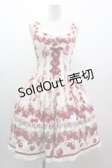 BABY,THE STARS SHINE BRIGHT / Strawberry’s Heart Drops柄ジャンパースカートI  生成 I-25-03-12-037-BA-OP-HD-ZI