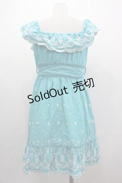 画像2: LIZ LISA / オフショル刺繍ワンピース  青Ｘ白 I-25-03-12-043-LO-OP-HD-ZI