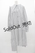 Candy Stripper / WEEKEND STRIPE SHIRT ONE-PIECE 2 黒Ｘ白チェック I-25-03-15-051-PU-OP-HD-ZI