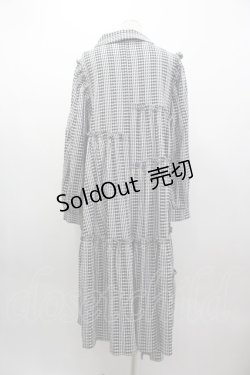 画像2: Candy Stripper / WEEKEND STRIPE SHIRT ONE-PIECE 2 黒Ｘ白チェック I-25-03-15-051-PU-OP-HD-ZI