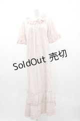 PINK HOUSE / ローンフリルパフスリーブワンピース  ピンク I-25-03-15-058-LO-OP-HD-ZS