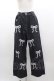 画像1: Candy Stripper / LACY RIBBON DENIM PANTS 2 黒ブラック I-25-03-15-073-PU-PA-HD-ZI (1)