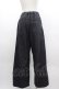画像2: Candy Stripper / LACY RIBBON DENIM PANTS 2 黒ブラック I-25-03-15-073-PU-PA-HD-ZI (2)