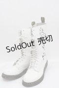 Dr.Martens （Getta Grip） / ROSIEブーツ UK6 白Ｘ黒 I-25-03-15-093-PU-SH-HD-ZI