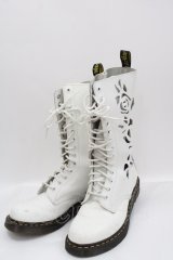 Dr.Martens （Getta Grip） / ROSIEブーツ UK6 白Ｘ黒 I-25-03-15-093-PU-SH-HD-ZI
