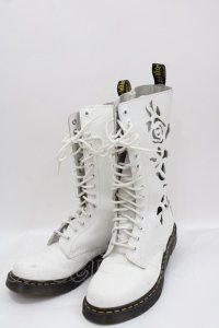 Dr.Martens （Getta Grip） / ROSIEブーツ UK6 白Ｘ黒 I-25-03-15-093-PU-SH-HD-ZI