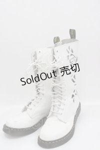 Dr.Martens （Getta Grip） / ROSIEブーツ UK6 白Ｘ黒 I-25-03-15-093-PU-SH-HD-ZI