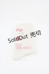 PINK HOUSE / PINK HOUSE×HELLO KITTYモチーフソックス  アイボリー I-25-03-15-111-LO-ZA-HD-ZI
