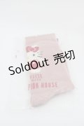 PINK HOUSE / PINK HOUSE×HELLO KITTYモチーフソックス  ピンク I-25-03-15-112-LO-ZA-HD-ZI