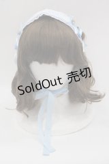 MAM / プチフールハートクッキーのホイップヘッドドレス  サックスＸ白 I-25-03-15-117-LO-AC-HD-ZI