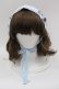 画像1: MAM / プチフールハートクッキーのホイップヘッドドレス  サックスＸ白 I-25-03-15-117-LO-AC-HD-ZI (1)