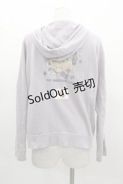 画像2: PINK HOUSE / すみれくまさん刺繍パーカー L ラベンダー I-25-03-15-026-LO-TO-HD-ZI