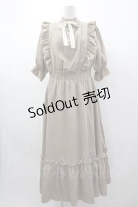 m petit by misako / NINA'SコラボAMハイショクメローワンピース LL ベージュ I-25-03-15-039-LO-OP-HD-ZI