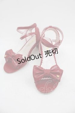 画像1: BABY,THE STARS SHINE BRIGHT / LOVE RIBBONサンダル M 赤 I-25-03-18-034-BA-SH-HD-OS