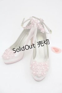 BABY,THE STARS SHINE BRIGHT / Flower Secretパンプス M ピンク I-25-03-18-038-BA-SH-HD-ZI