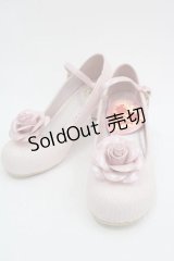 BABY,THE STARS SHINE BRIGHT / ローズコサージュ付き猫足パンプス M ピンクラメ I-25-03-18-041-BA-SH-HD-ZI