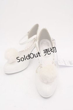 画像1: Angelic Pretty / Fantasticグリッターシューズ M ホワイト I-25-03-18-006-AP-SH-HD-ZI