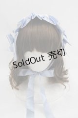 ALICE and the PIRATES / ギャザーシフォンヘッドドレス  サックスＸ白 I-25-03-18-106-PA-AC-HD-ZI