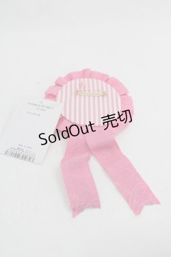 画像2: Shirley Temple / ストライプロゴ刺繍ロゼッタ  ピンクＸ青 I-25-03-21-066-ET-ZA-HD-ZT0330K