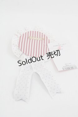 画像2: Shirley Temple / ストライプロゴ刺繍ロゼッタ  白Ｘ赤 I-25-03-21-068-ET-ZA-HD-ZT0330K