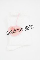 BABY,THE STARS SHINE BRIGHT / レーシィレースアップソックス  白 I-25-03-21-009-BA-ZA-HD-ZI