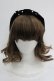 画像2: Shirley Temple / パールベロアリボンカチューシャ  黒Ｘ白 I-25-03-21-114-ET-AC-HD-ZT437 (2)