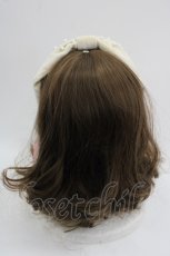 画像3: 【SALE】Shirley Temple / パールベロアリボンカチューシャ  アイボリー I-25-03-21-115-ET-AC-HD-ZT437-F003 (3)