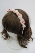 Shirley Temple / ストロベリーレースカチューシャ  ピンクＸ赤 I-25-03-21-117-ET-AC-HD-ZT437
