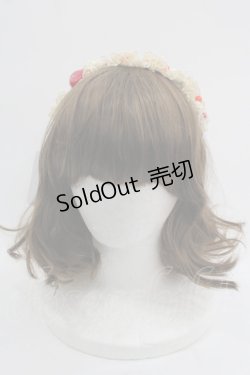 画像2: Shirley Temple / ストロベリーレースカチューシャ  サックスＸアイボリーＸ赤 I-25-03-21-120-ET-AC-HD-ZT437