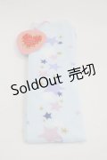 BABY,THE STARS SHINE BRIGHT / 星屑Fantasia 双子の星ネコちゃんのホロスコープ 柄オーバーニーソックス  サックス I-25-03-21-014-BA-ZA-HD-ZI