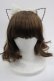 画像1: Emily Temple cute / ストーンねこみみカチューシャ  黒Ｘシルバー I-25-03-21-122-ET-AC-HD-ZT437 (1)