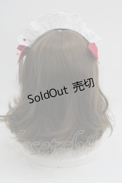 画像2: 【SALE】Shirley Temple / メイドレースリボンカチューシャ  白Ｘ赤Ｘ黒 I-25-03-21-123-ET-AC-HD-ZT437-F003