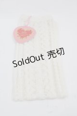 BABY,THE STARS SHINE BRIGHT / BABYロゴレース柄シースルーオーバーニーソックス  アイボリー I-25-03-21-028-BA-ZA-HD-ZI