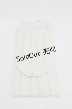 画像2: BABY,THE STARS SHINE BRIGHT / BABYロゴレース柄シースルーオーバーニーソックス  アイボリー I-25-03-21-028-BA-ZA-HD-ZI