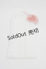 BABY,THE STARS SHINE BRIGHT / BABYロゴレース柄シースルーオーバーニーソックス  白 I-25-03-21-030-BA-ZA-HD-OS