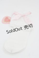 BABY,THE STARS SHINE BRIGHT / Creamy Berry クルー丈ソックス  白Ｘピンク I-25-03-21-046-BA-ZA-HD-OS
