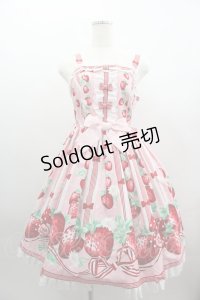 Angelic Pretty / 摘みたていちごジャンパースカートSet  ピンク I-25-03-23-051-AP-OP-HD-ZI