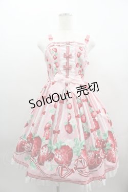 画像1: Angelic Pretty / 摘みたていちごジャンパースカートSet  ピンク I-25-03-23-051-AP-OP-HD-ZI