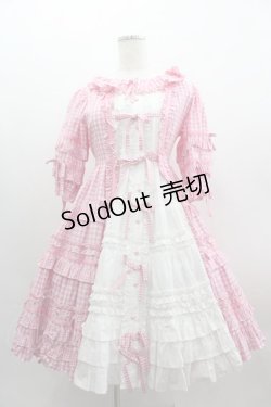 画像1: Angelic Pretty / Little Houseワンピース  ピンクＸ白 I-25-03-23-053-AP-OP-HD-OS