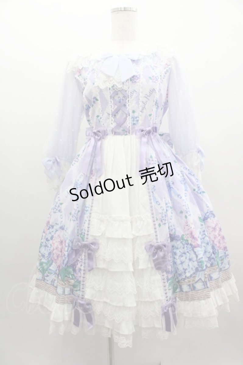 画像1: Angelic Pretty / Sweet Lacyバスケットワンピース  ラベンダー I-25-03-23-054-AP-OP-HD-ZI (1)